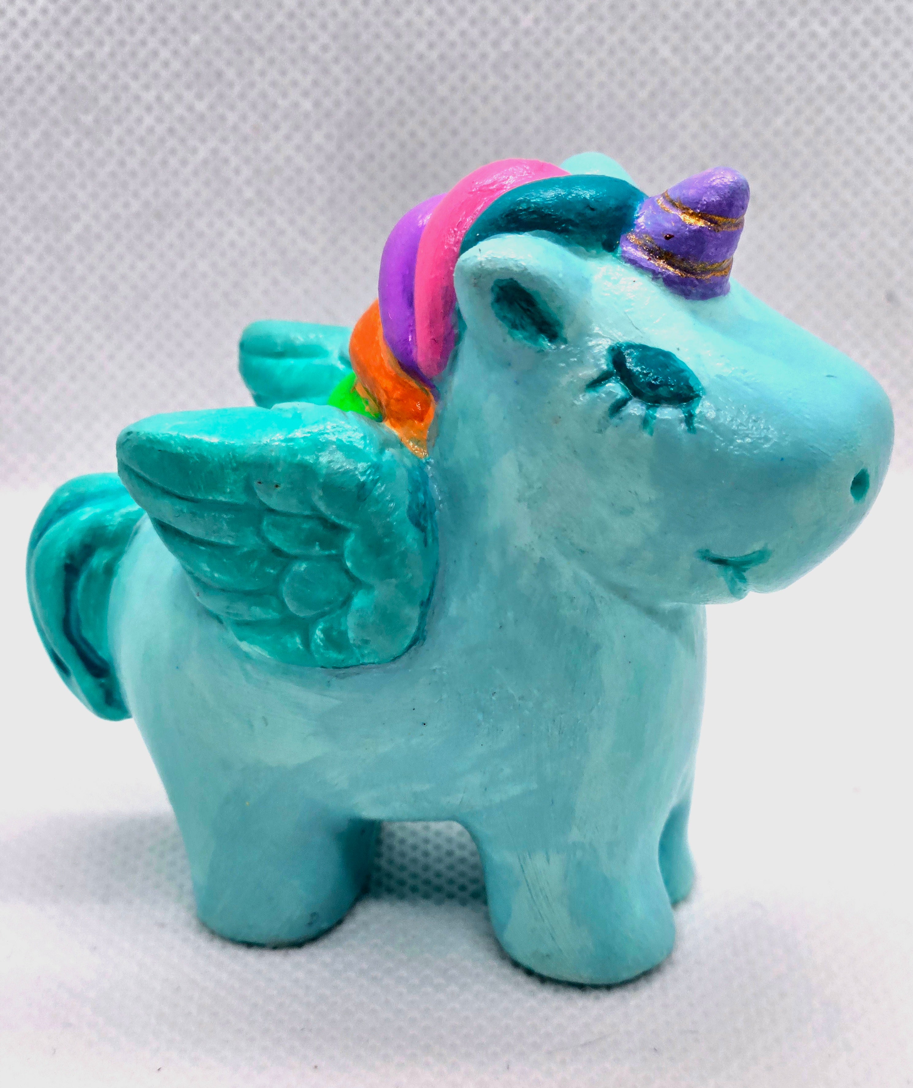 Magical Rainbow Unicorn Plaster Figure