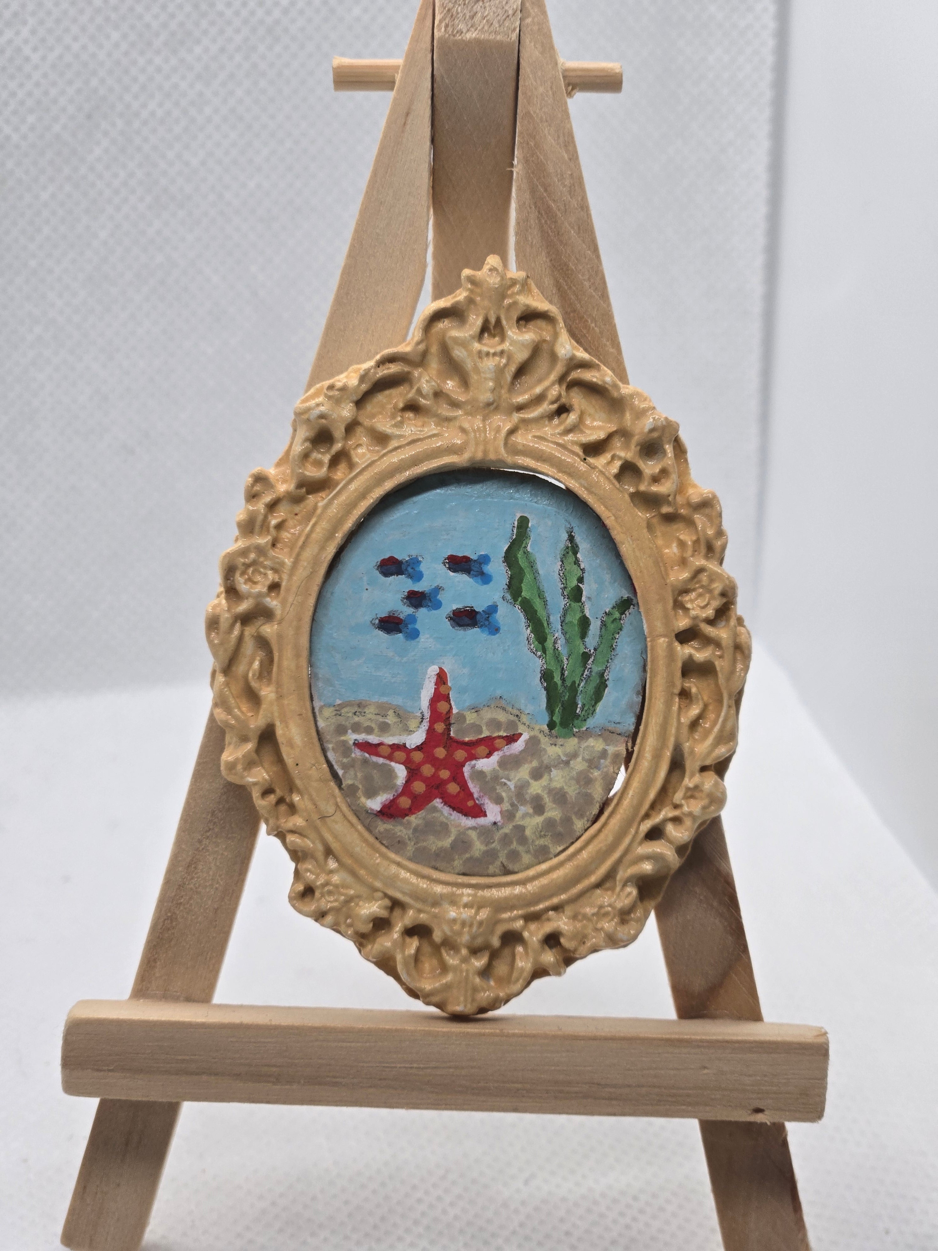 Sea Life Miniature Painting