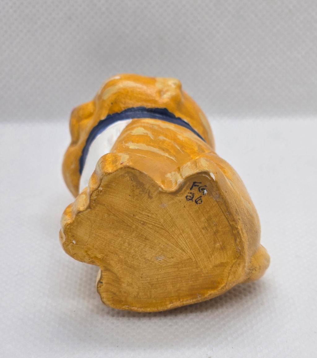 Orange Cat Plaster Figure