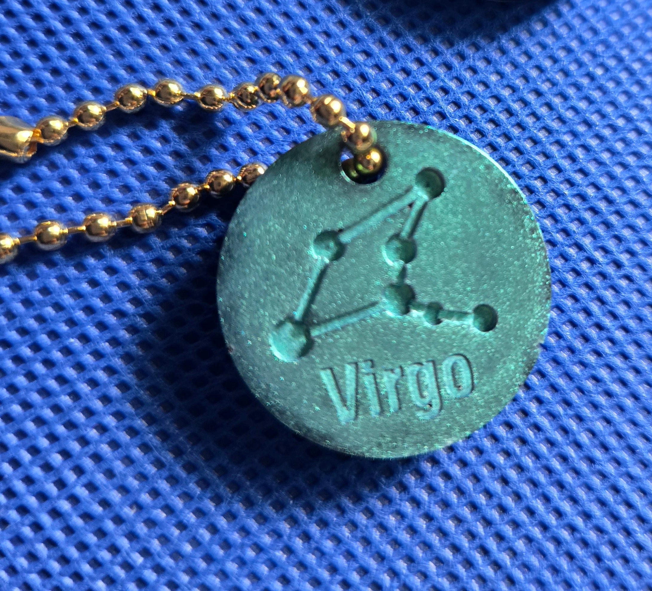 Zodiac Keychain Metallic Virgo