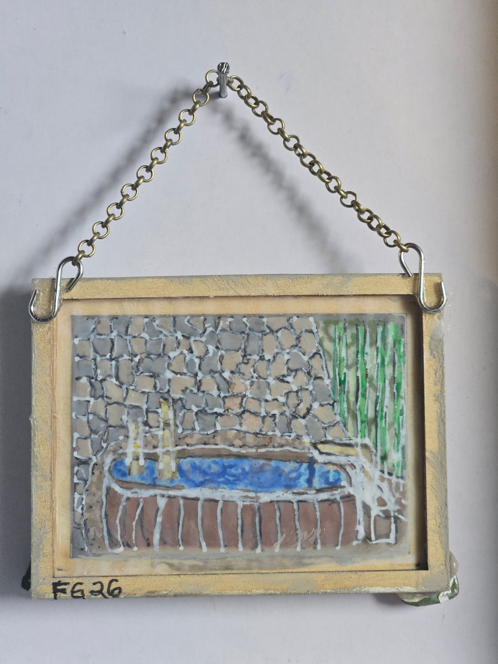Capybaras Bathing Art Ornament