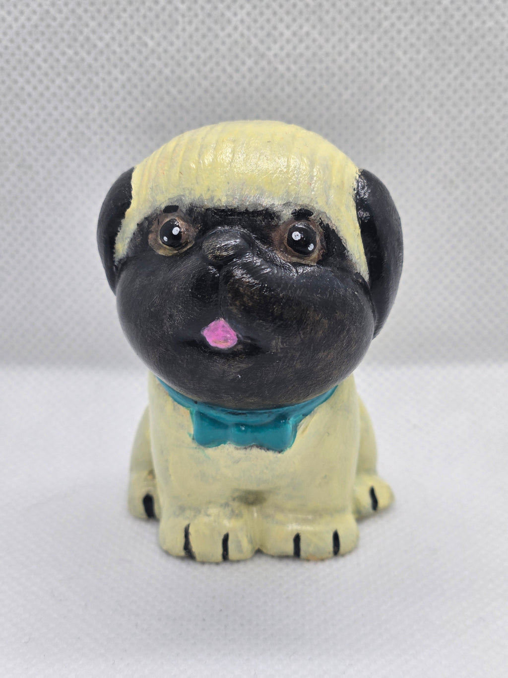 Pug Plaster Figure