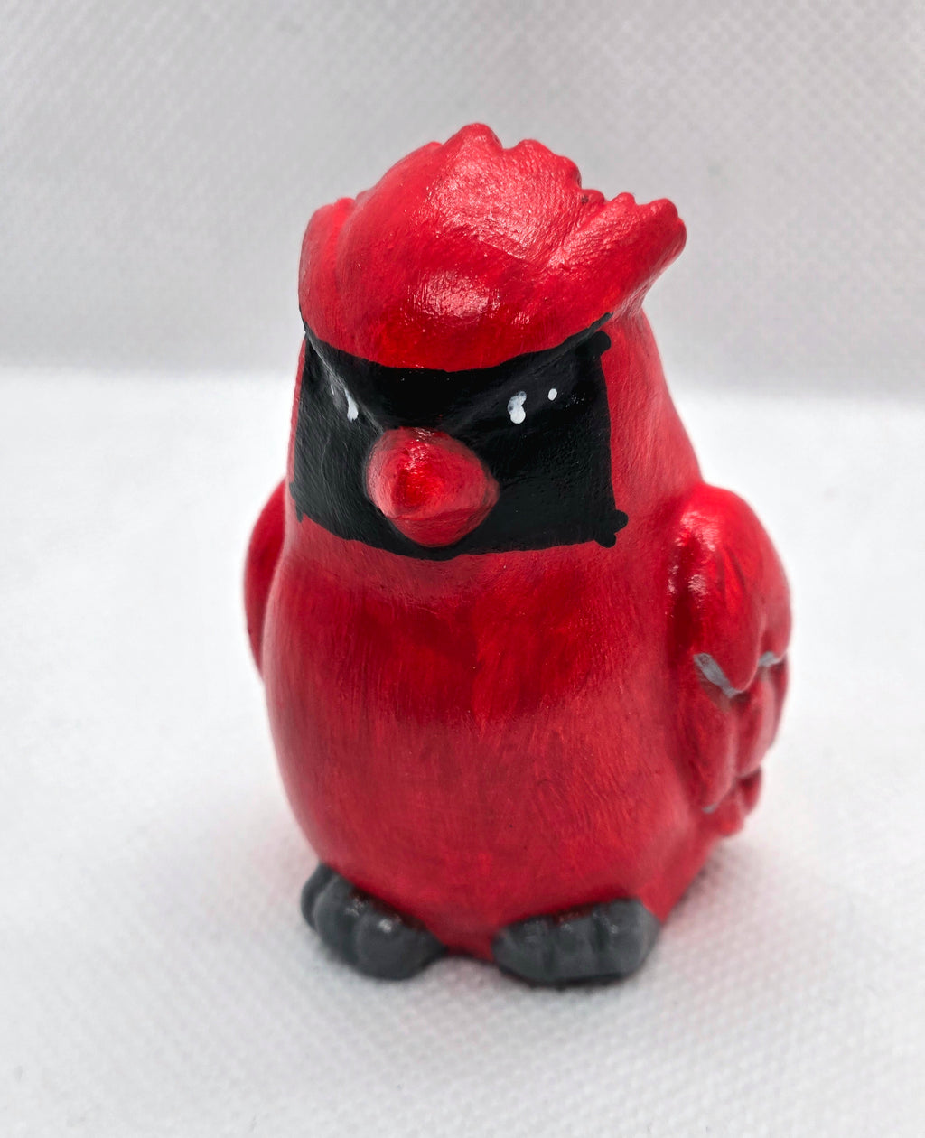 Red Cardinal Plaster Figure