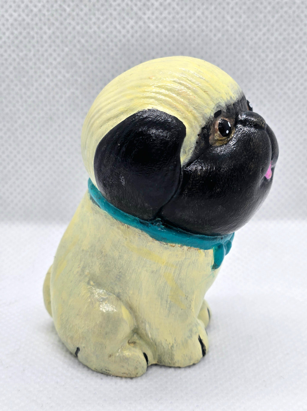 Pug Plaster Figure