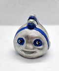 Friendly Silver Fish Plaster Figure