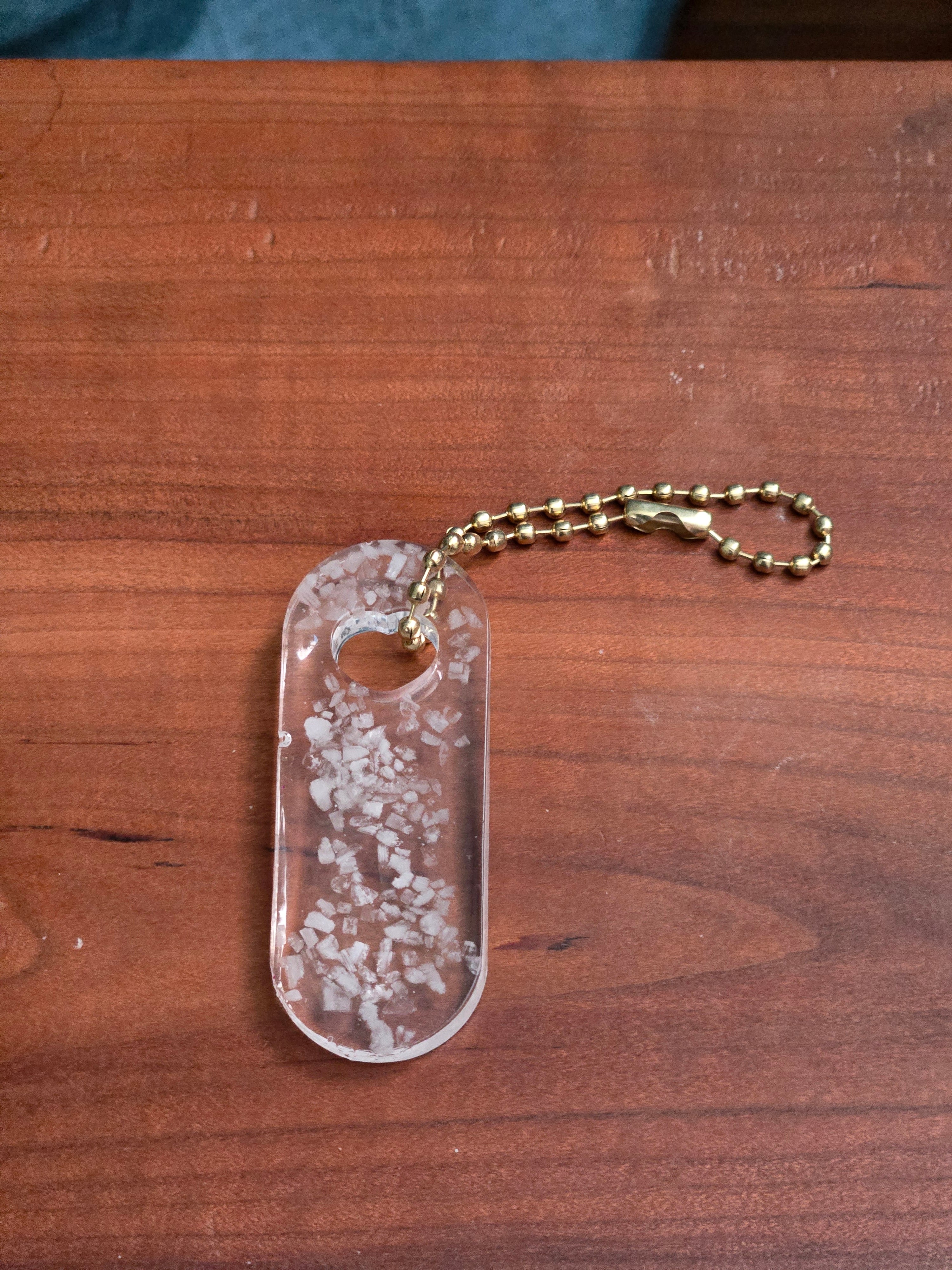 Salt Resin Keychain