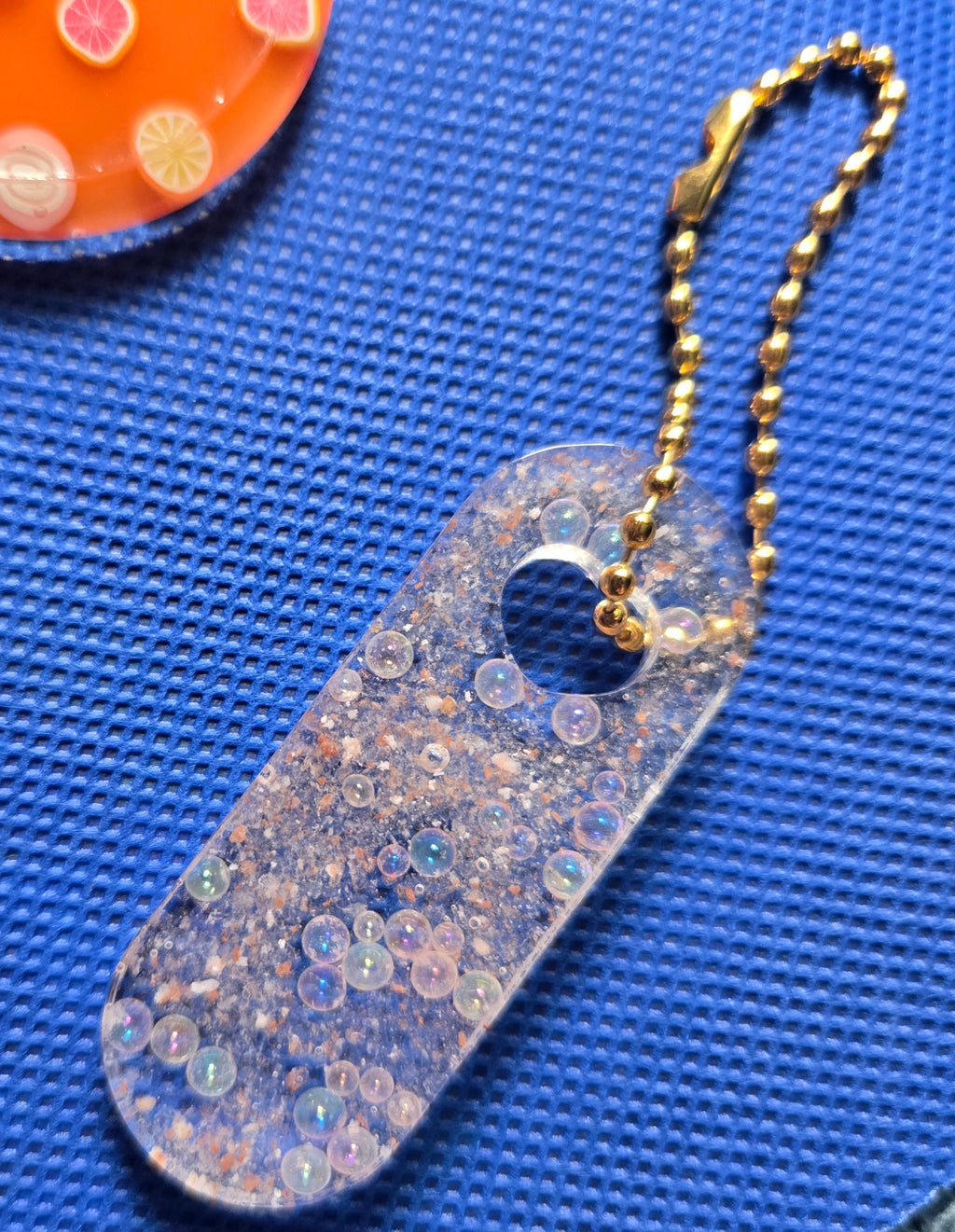 Pink Himalayan Salt Keychain