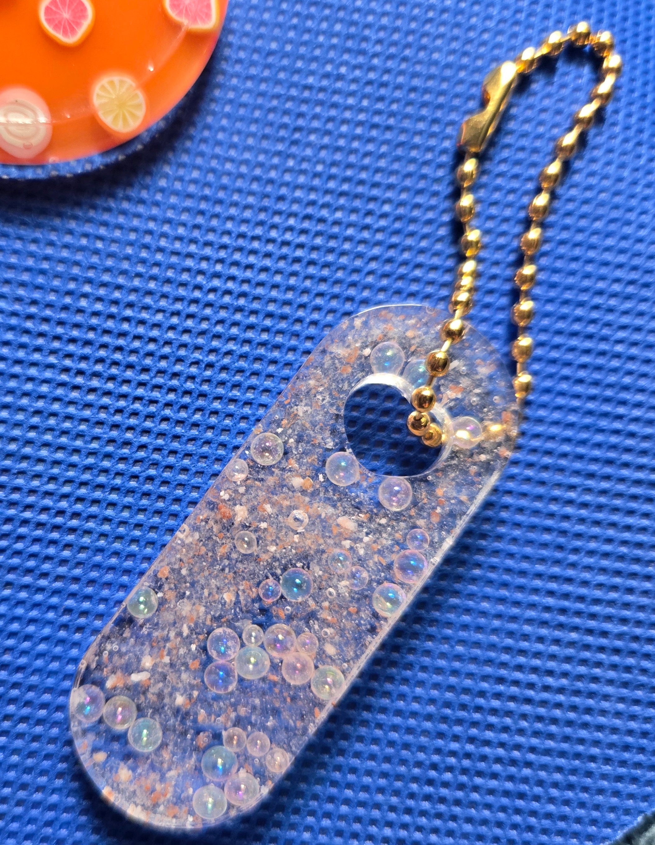 Pink Himalayan Salt Keychain
