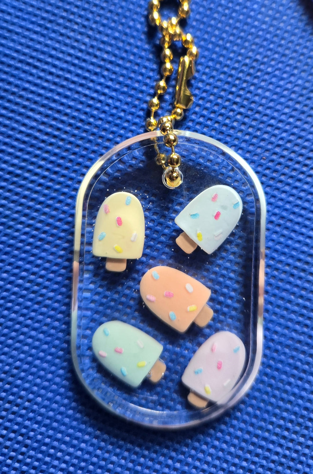 Ice Cream Popsicle Keychain