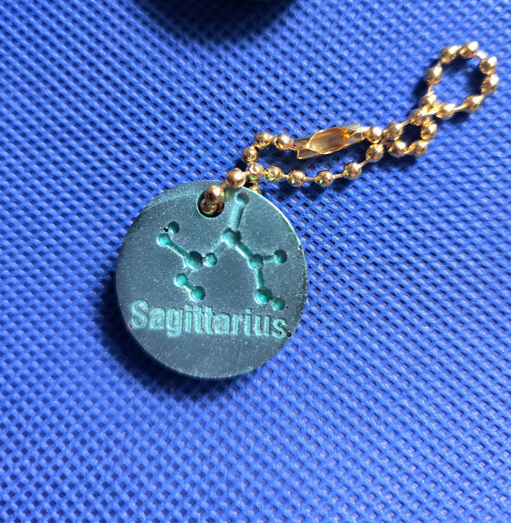 Zodiac Keychain Metallic Sagittarius