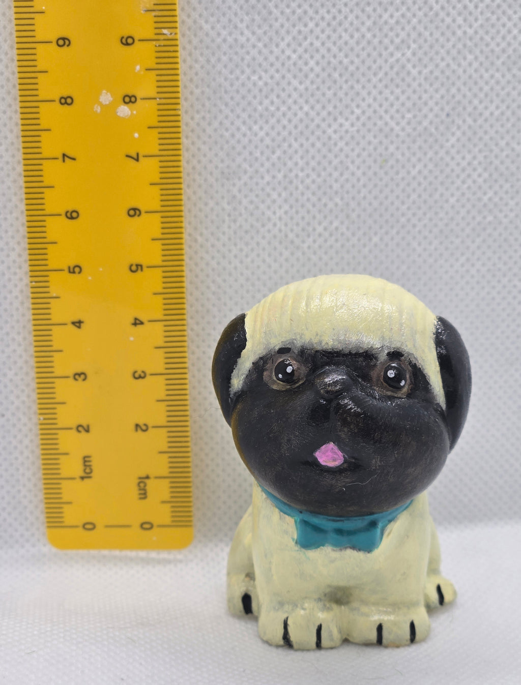 Pug Plaster Figure