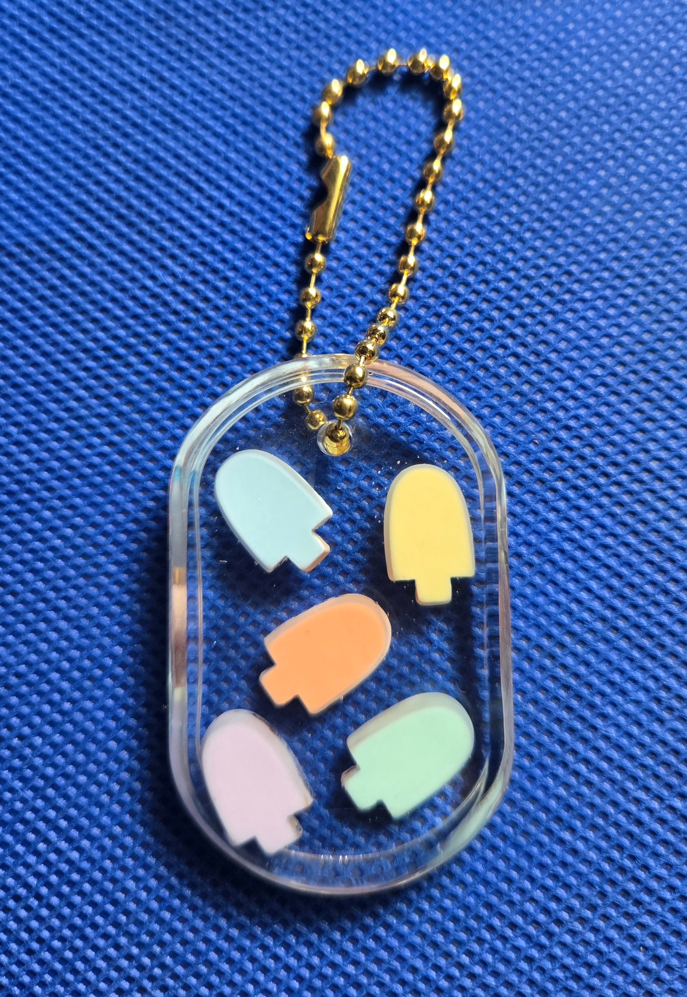 Ice Cream Popsicle Keychain