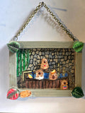 Capybaras Bathing Art Ornament