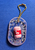 Pink Yarn Keychain