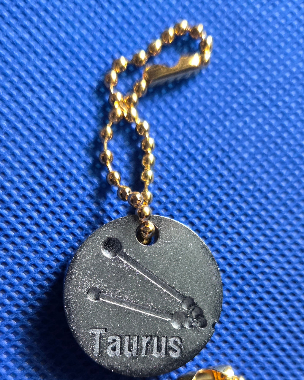 Zodiac Keychain Metallic Taurus