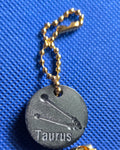 Zodiac Keychain Metallic Taurus
