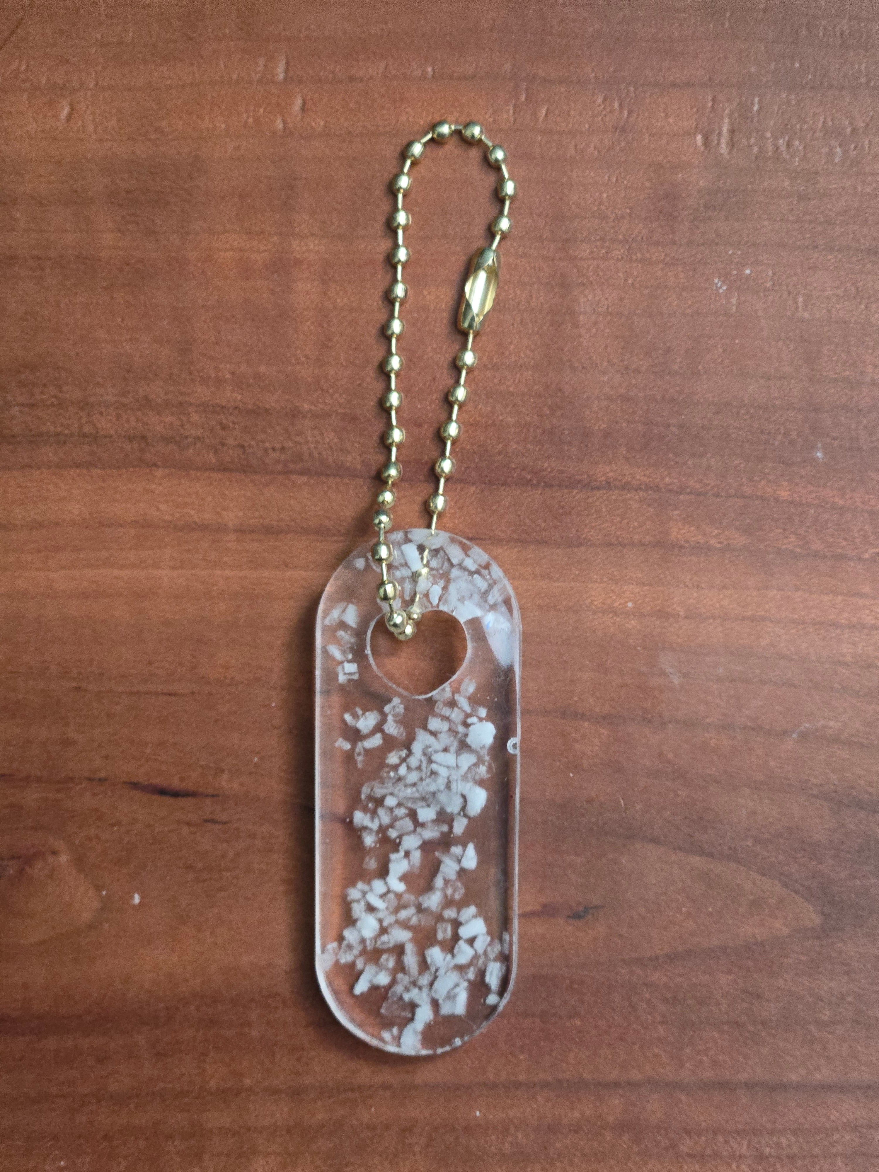 Salt Resin Keychain