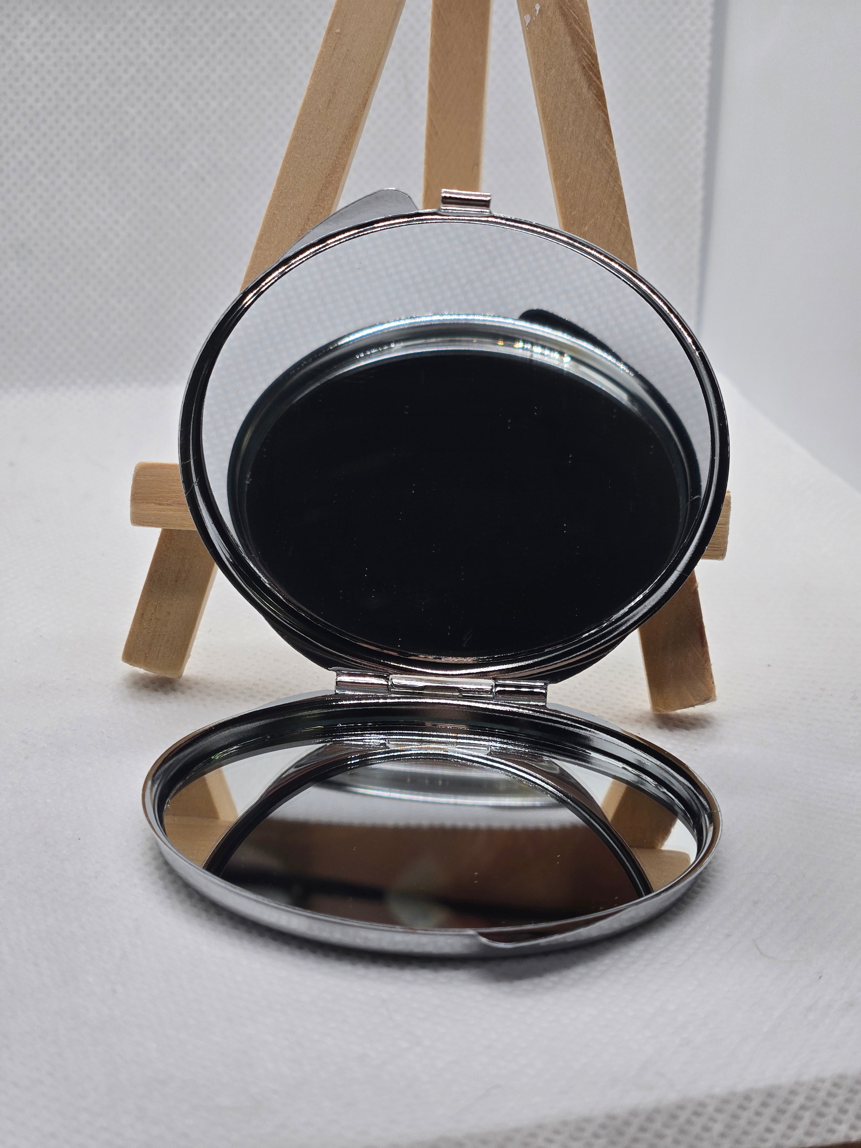 Purple Mosaic Style Compact Mirror