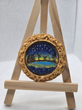 Starry Beach Miniature Painting