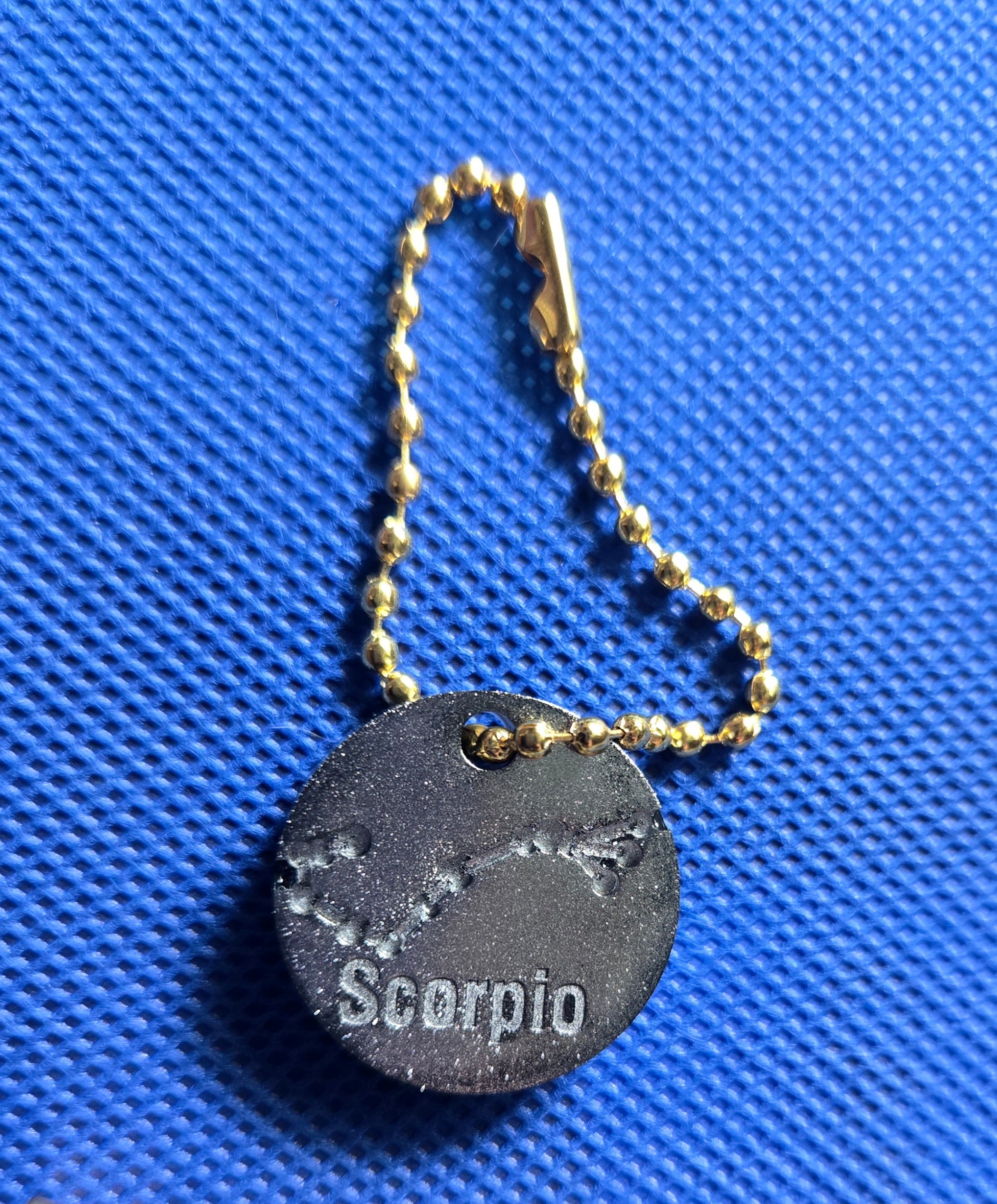 Zodiac Keychain Metallic Scorpio