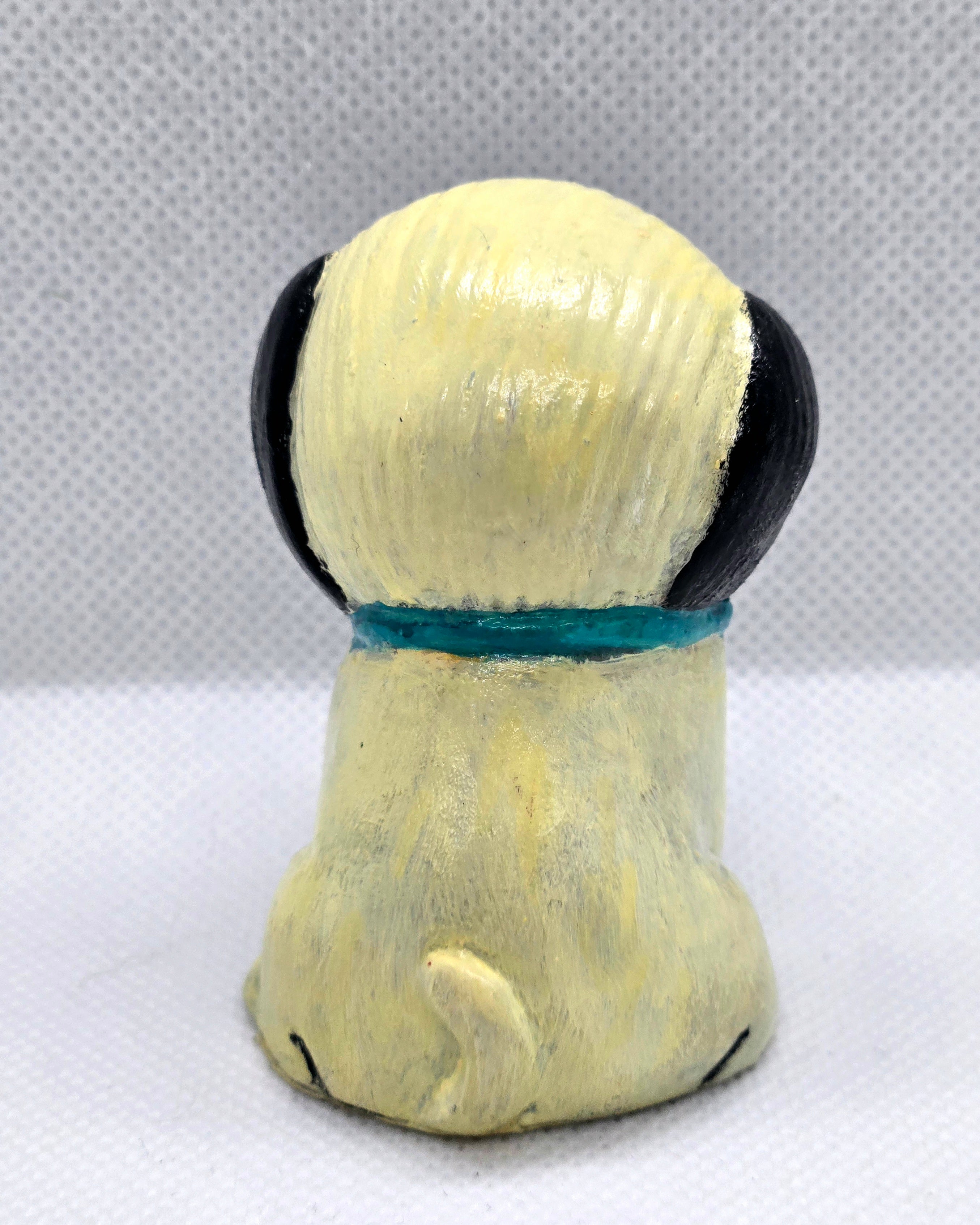 Pug Plaster Figure