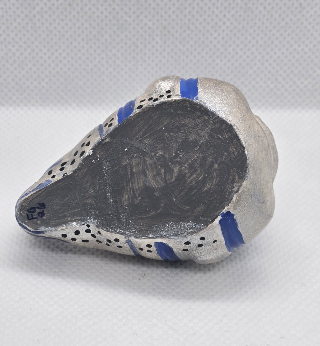 Friendly Silver Fish Plaster Figure