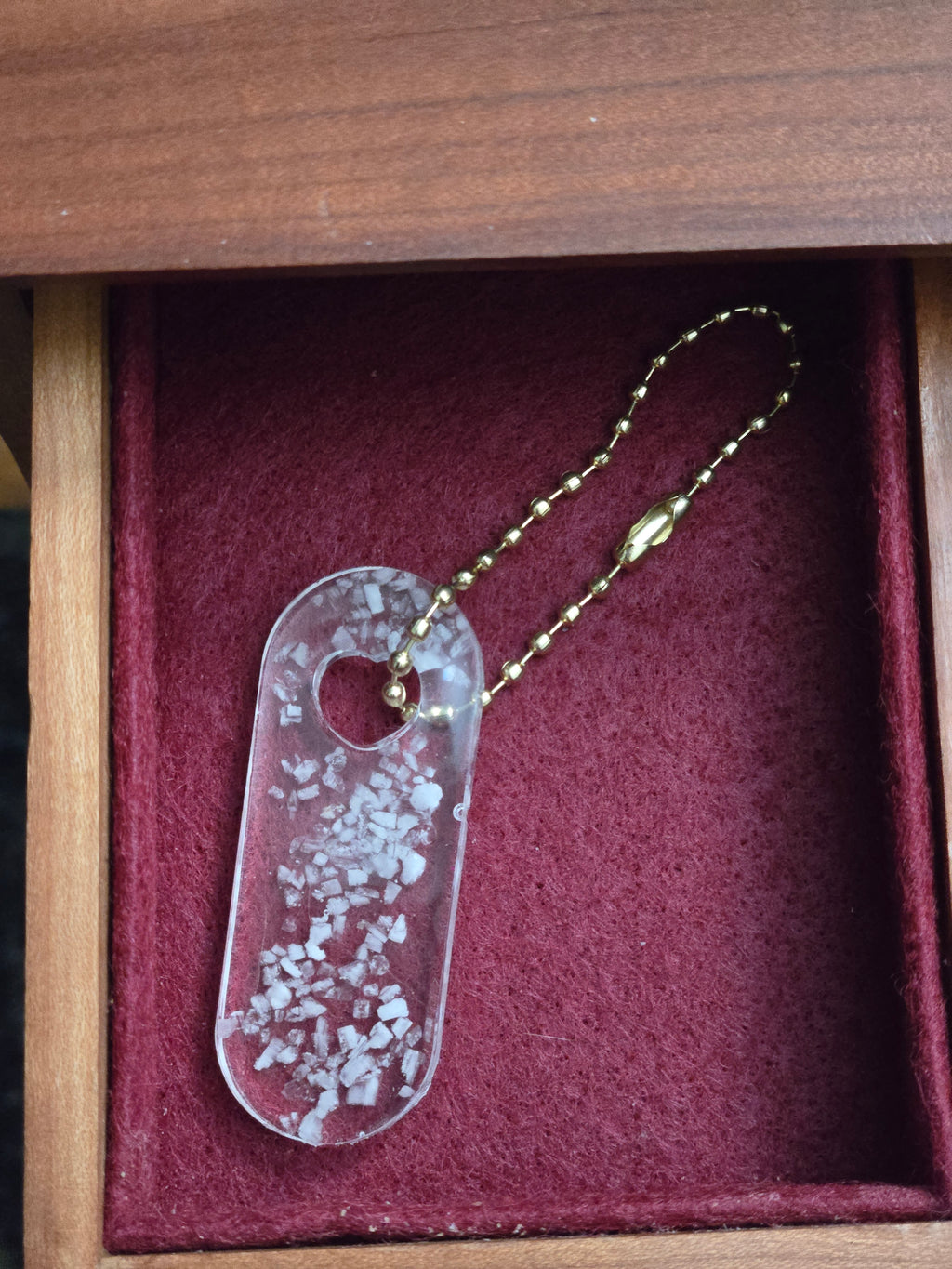 Salt Resin Keychain