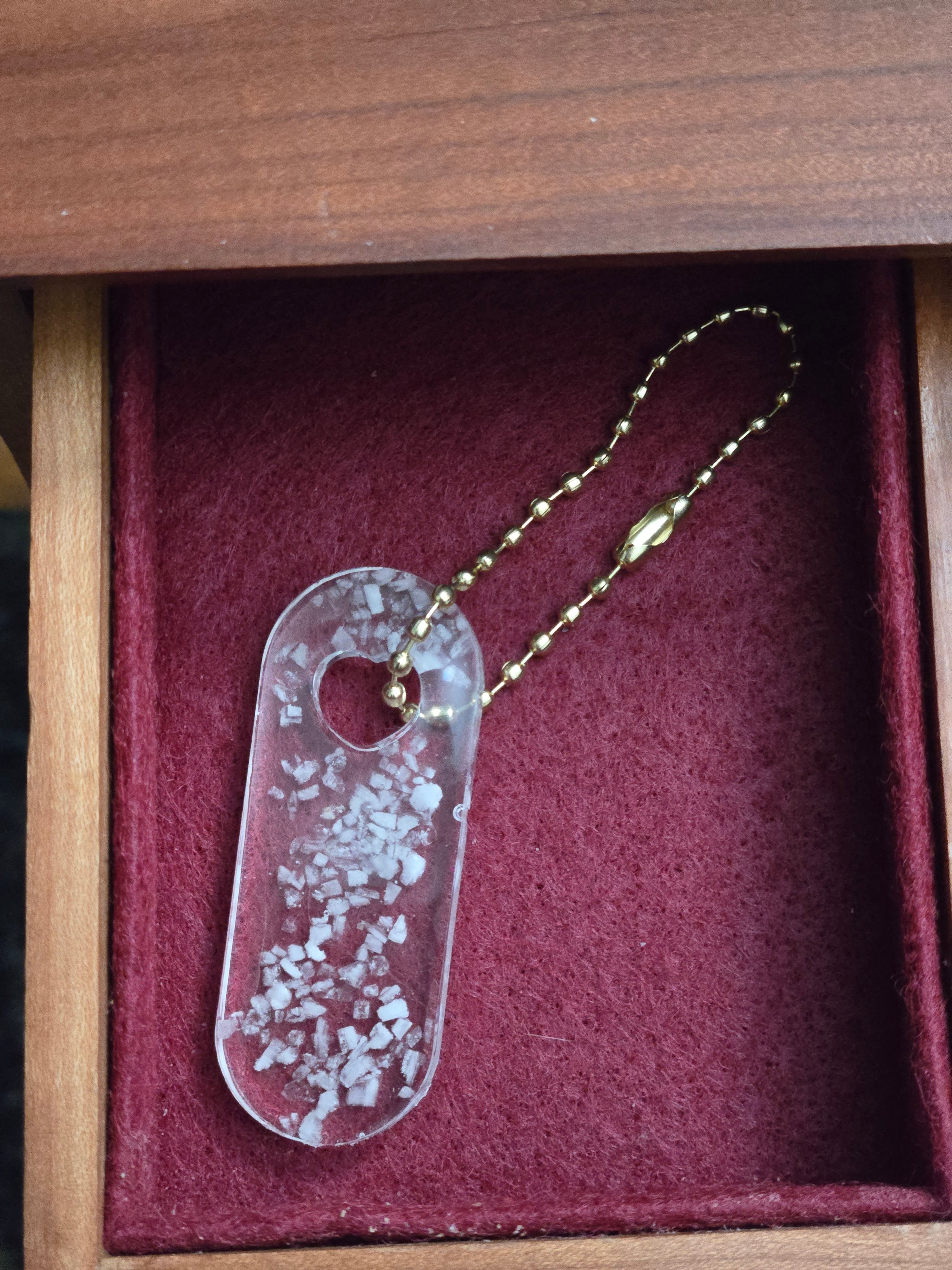Salt Resin Keychain