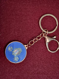 Shimmer Blue Keychain