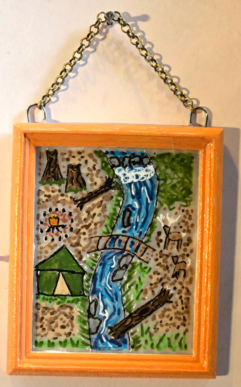 Tiny Camp Site Art Ornament