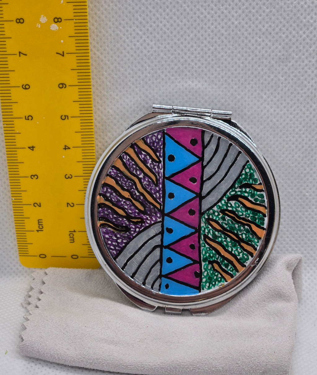 Nineties Pop Art Style Mirror Compact