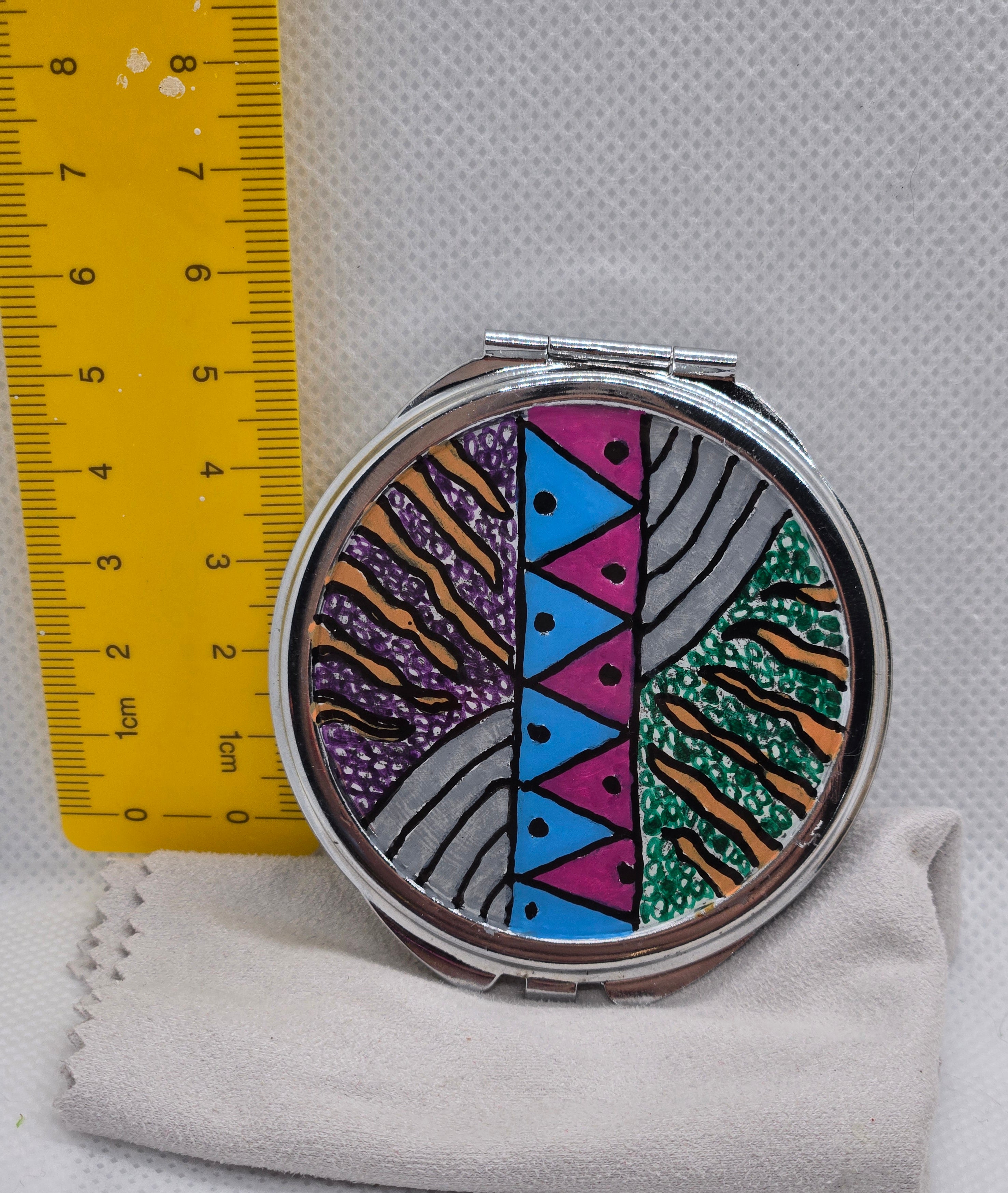 Nineties Pop Art Style Mirror Compact