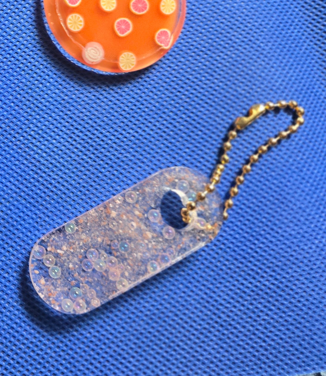 Pink Himalayan Salt Keychain