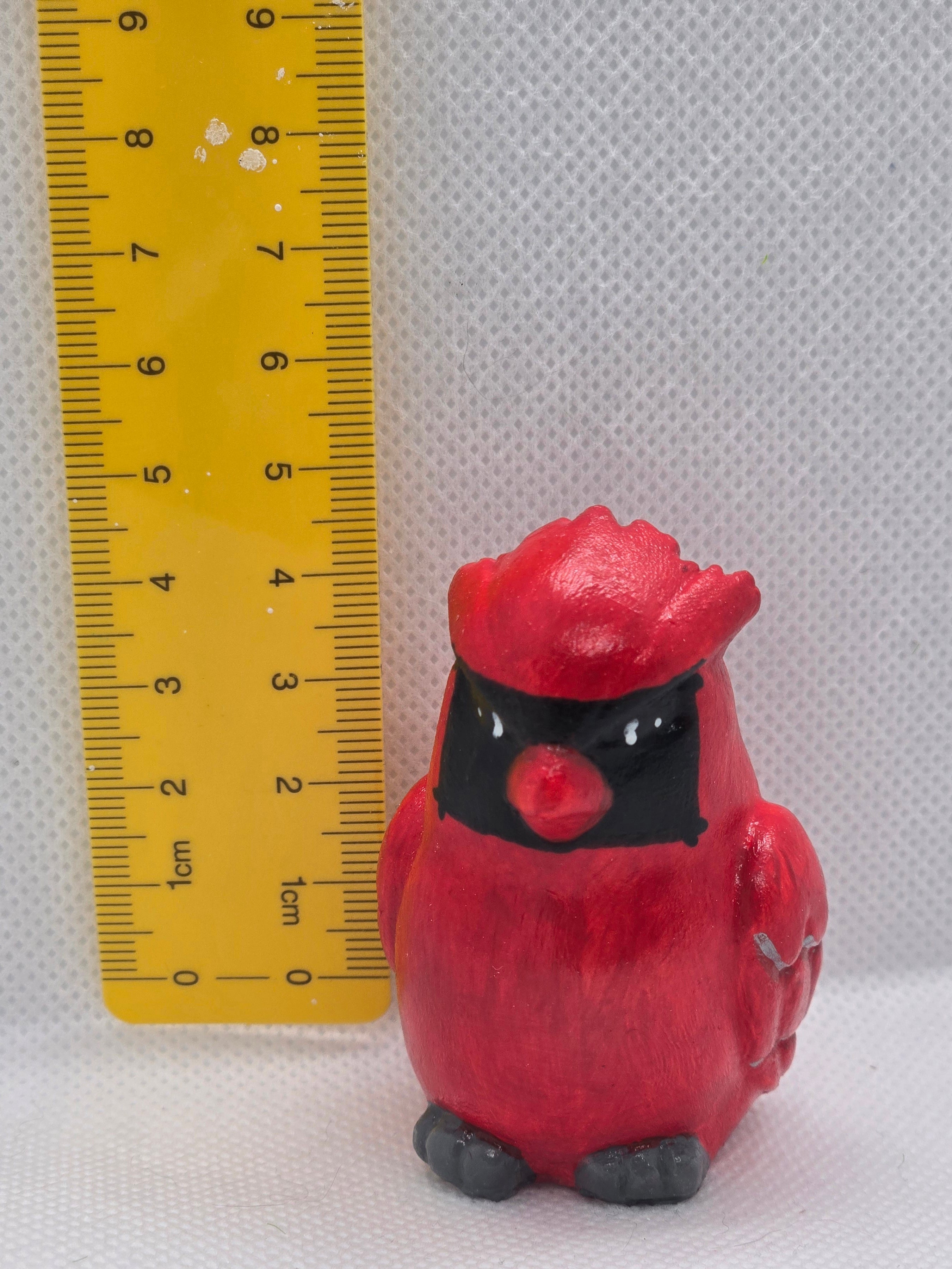 Red Cardinal Plaster Figure