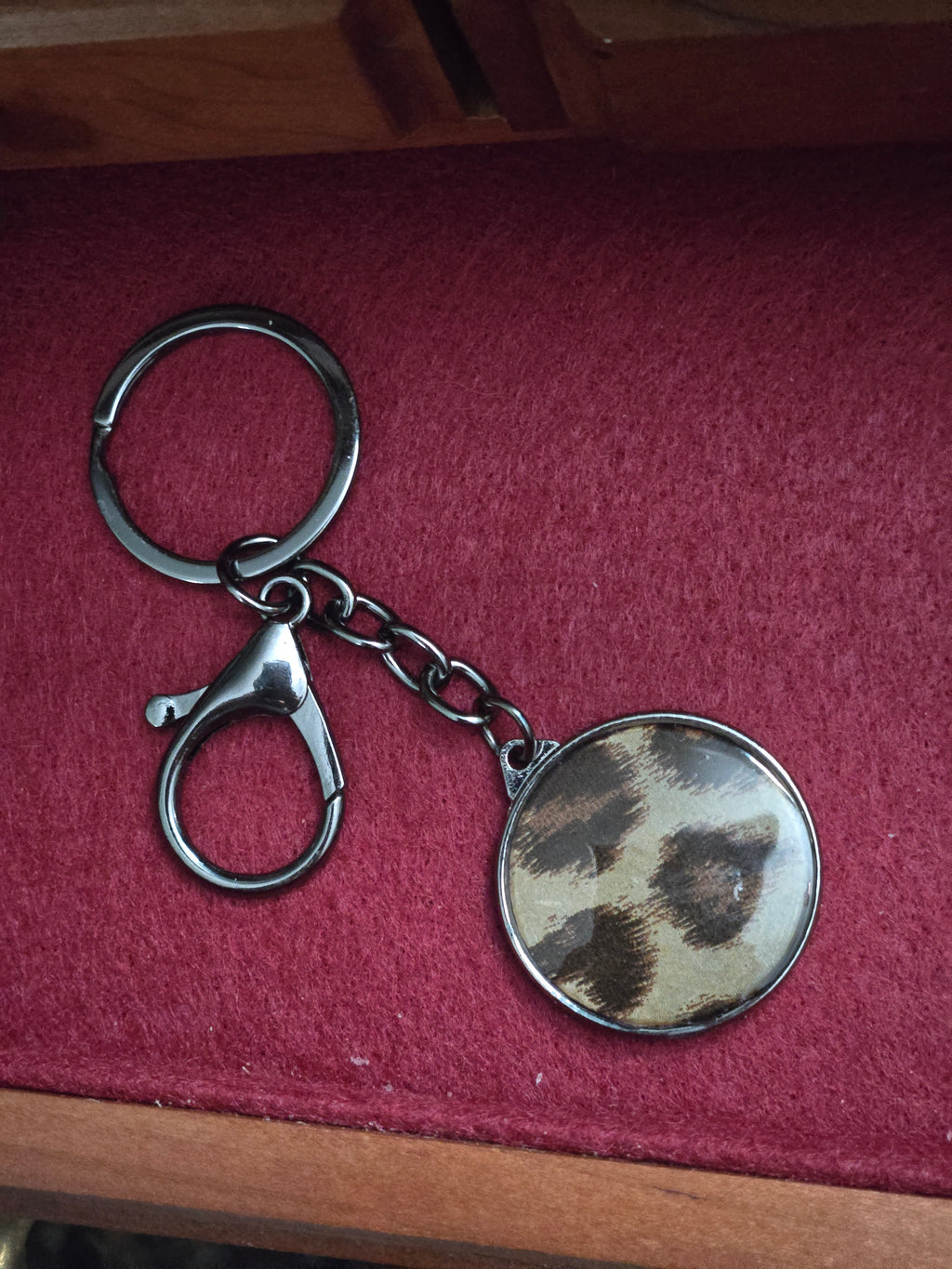 Animal print keychain